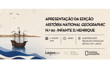 Revista História National Geographic dedicada ao Infante D. Henrique apresentada em Lagos