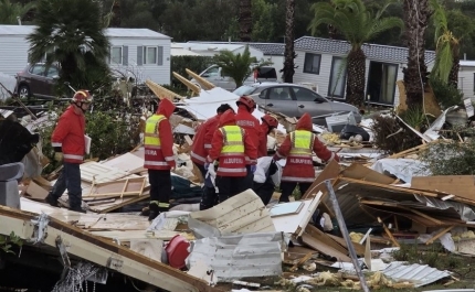 Mau tempo: Remoção de escombros em Campismo de Albufeira concluída em uma semana