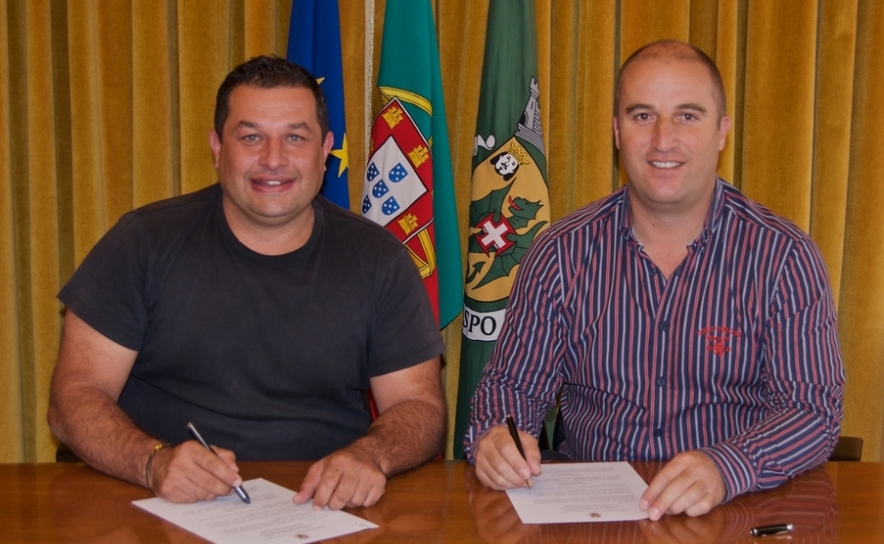 Pedro Afonso, e o presidente Adelino Soares Pedro Afonso, e o presidente Adelino Soares